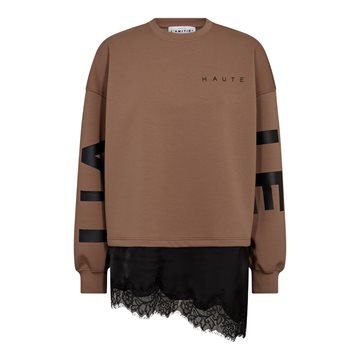 Haute L' Amitié - Maxi Split Lingerie Sweat - Walnut